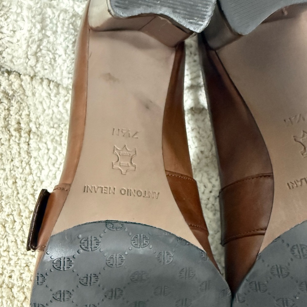 ANTONIO MELANI Chocolate Brown Heels - Picture 8 of 8